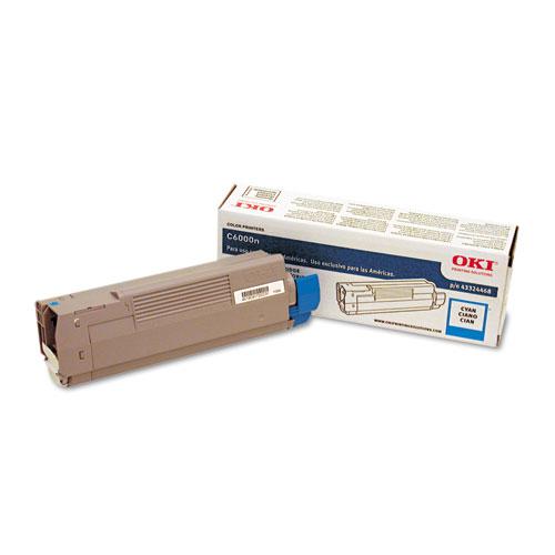 Original Oki 43324468 Toner, 4000 Page-Yield, Cyan