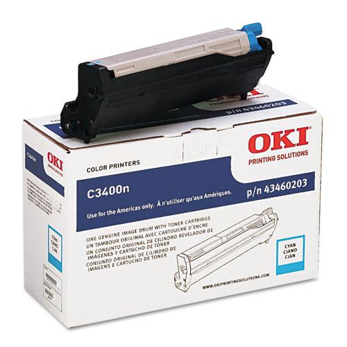 Original Oki 43460203 Drum Unit, Cyan