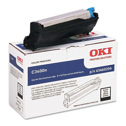 Original Oki 43460204 Drum Unit, Black