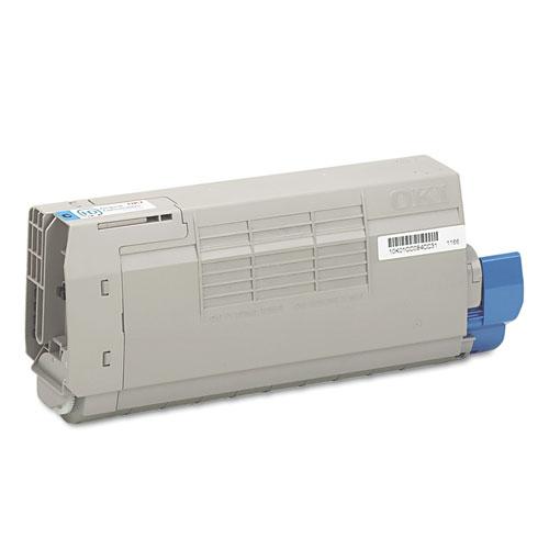 Original Oki 43866103 Toner, 11500 Page-Yield, Cyan