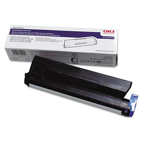 Original Oki 43979201 High-Yield Toner, 7000 Page-Yield, Black