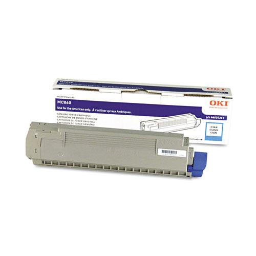 Original Oki 44059215 Toner, Cyan