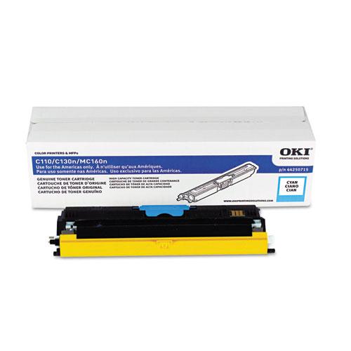Original Oki 44257015 Toner, 2500 Page-Yield, Cyan