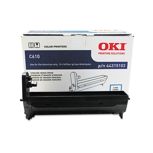 Original Oki 44315103 Drum, 20,000 Page-Yield, Cyan