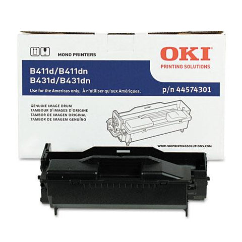 Original Oki 44574301 Drum, 30,000 Page-Yield, Black