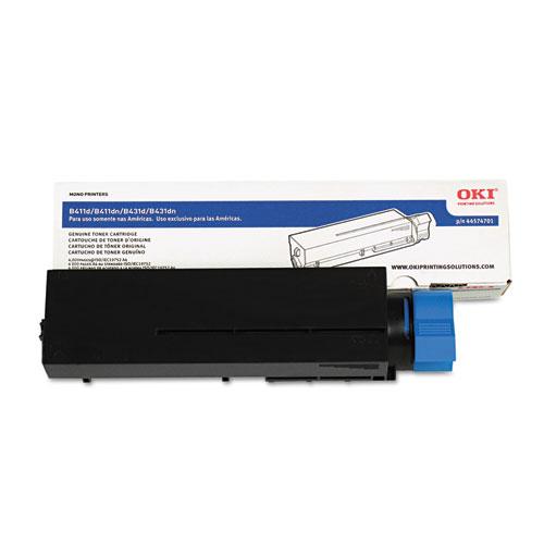 Original Oki 44574701 Toner, 4,000 Page-Yield, Black
