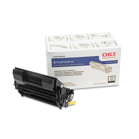 Original Oki 52123601 Toner, 15,000 Page-Yield, Black