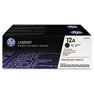 Original HP Q2612A (No. 12A) Ultra Precise Black Laser Toner Cartridge Dual Pack (2K YLD)