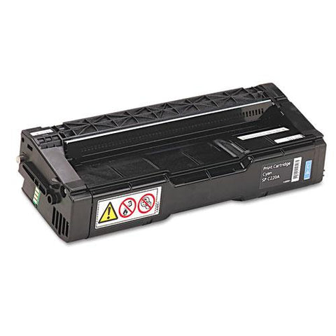 Original Ricoh 406047 Toner, 2000 Page-Yield, Cyan