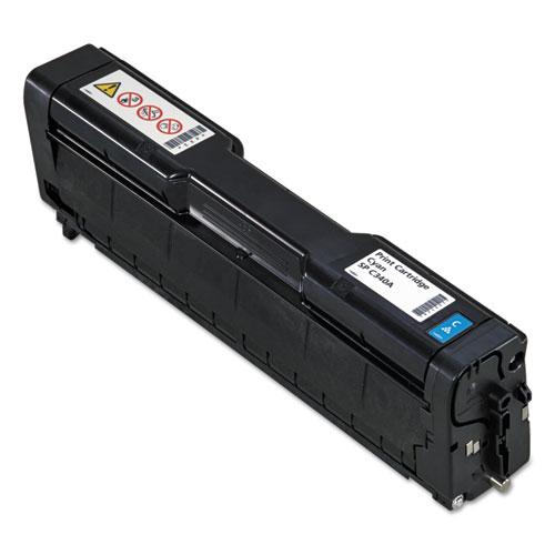 Original Ricoh 407896 Toner, 5000 Page-Yield, Cyan