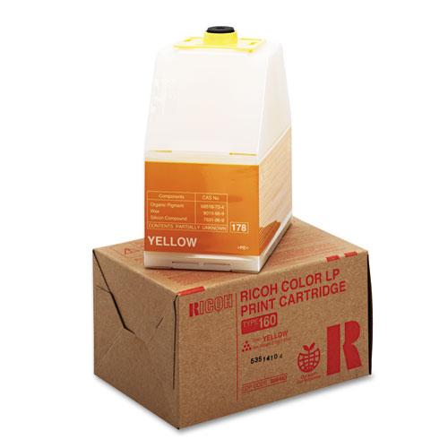 Original Ricoh 888443 Toner, 10000 Page-Yield, Yellow