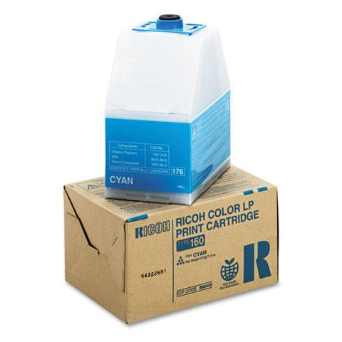 Original Ricoh 888445 Toner, 10000 Page-Yield, Cyan