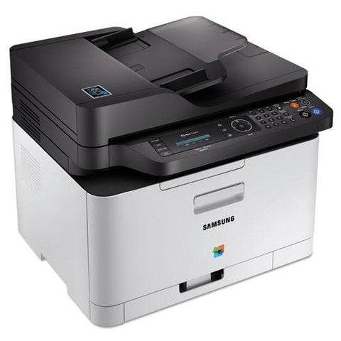 Original Samsung Xpress SL-C480FW Wireless Color Laser Multifunction Printer, Copy/Fax/Print/Scan