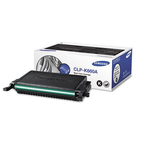 Original Samsung CLP-K660A (ST901A) Toner, 2500 Page-Yield, Black