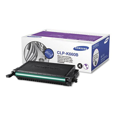 Original Samsung CLP-K660B (ST907A) High-Yield Toner, 5500 Page-Yield, Black