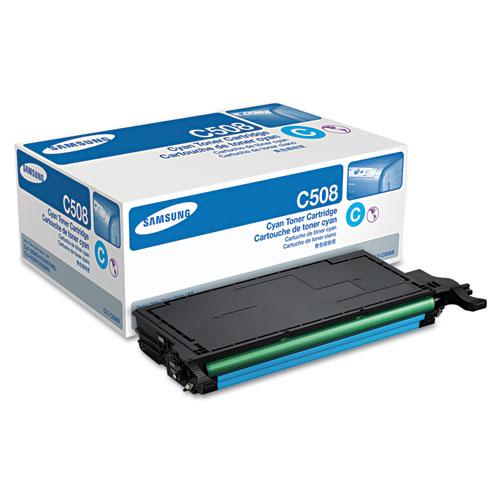 Original Samsung CLT-C508S (SU067A) Toner, 2000 Page-Yield, Cyan