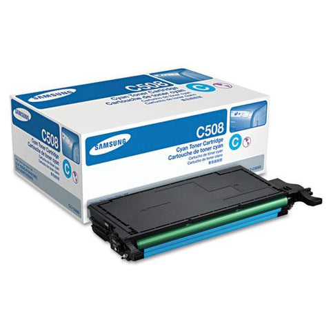 Original Samsung CLT-C508S (SU067A) Toner, 2000 Page-Yield, Cyan