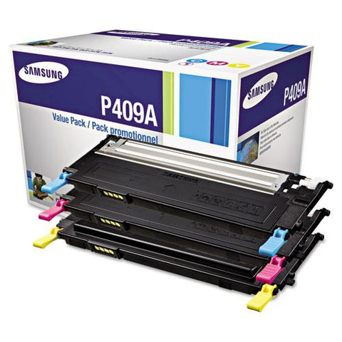 Original Samsung CLT-P409A (SU393A) Toner, 1000 Page-Yield, Cyan/Magenta/Yellow