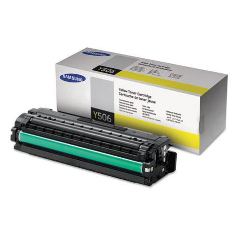 Original Samsung CLT-Y506S (SU528A) Toner, 1500 Page-Yield, Yellow