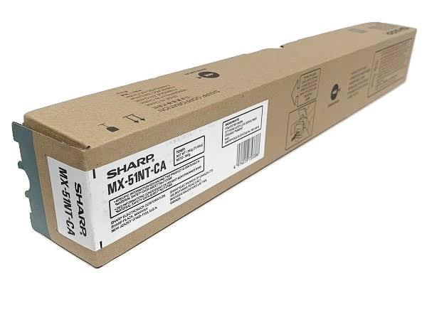 Original Sharp MX51NTCA (MX-51NTCA) Cyan Toner Cartridge (18K YLD)