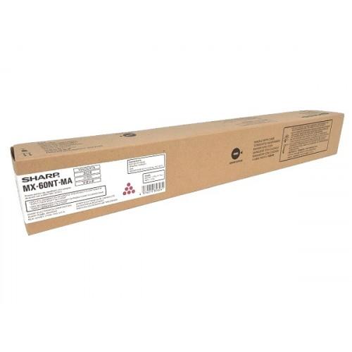 Original Sharp MX61NTMA (MX60NTMA) Magenta Toner Cartridge (24K YLD)