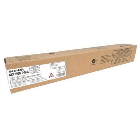 Original Sharp MX61NTMA (MX60NTMA) Magenta Toner Cartridge (24K YLD)