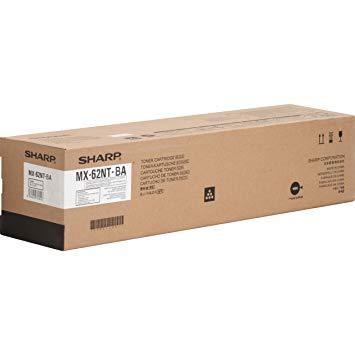 Original Sharp MX62NTBA (MX-62NTBA) Black Toner Cartridge (65K YLD)