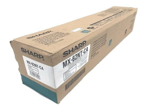 Original Sharp MX62NTCA (MX-62NTCA) Cyan Toner Cartridge (40K YLD)