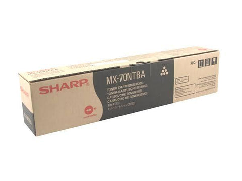 Original Sharp MX70NTBA (MX-70NTBA) Black Toner Cartridge (42K YLD)