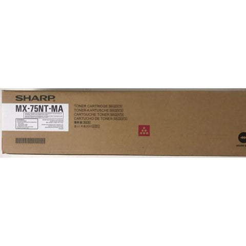 Original Sharp Genuine MX75NTMA Magenta Toner Cartridge for MX6500/7500N (60K Yld)