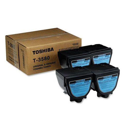 Original Toshiba T3580 Toner, 4000 Page-Yield, 4/Carton, Black