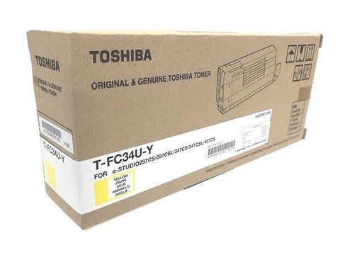 Original Toshiba TFC34UY (TFC34Y) Yellow Toner Cartridge (11.5K YLD)