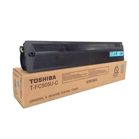 Original Toshiba T-FC505UC Cyan Toner Cartridge (33.6K YLD)