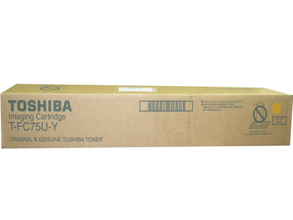 Original Toshiba TFC75UY (TFC75Y) Yellow Toner Cartridge (29.5K YLD)